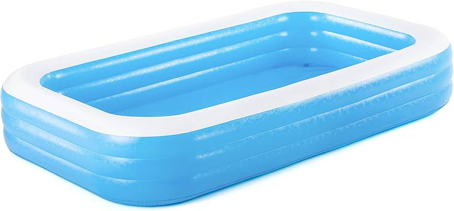 H2OGO! Blue Rectangular Inflatable Family Pool (10' x 6' x 22") | Amazon (US)