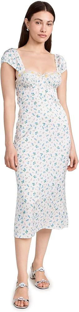 For Love & Lemons Women's Paloma Midi Slip Dress | Amazon (US)