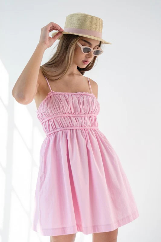Pink Babydoll Mini Dress | PinkBlush Maternity