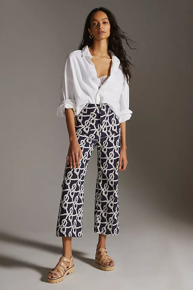 Maeve The Colette Cropped Wide-Leg Pants | Anthropologie (US)
