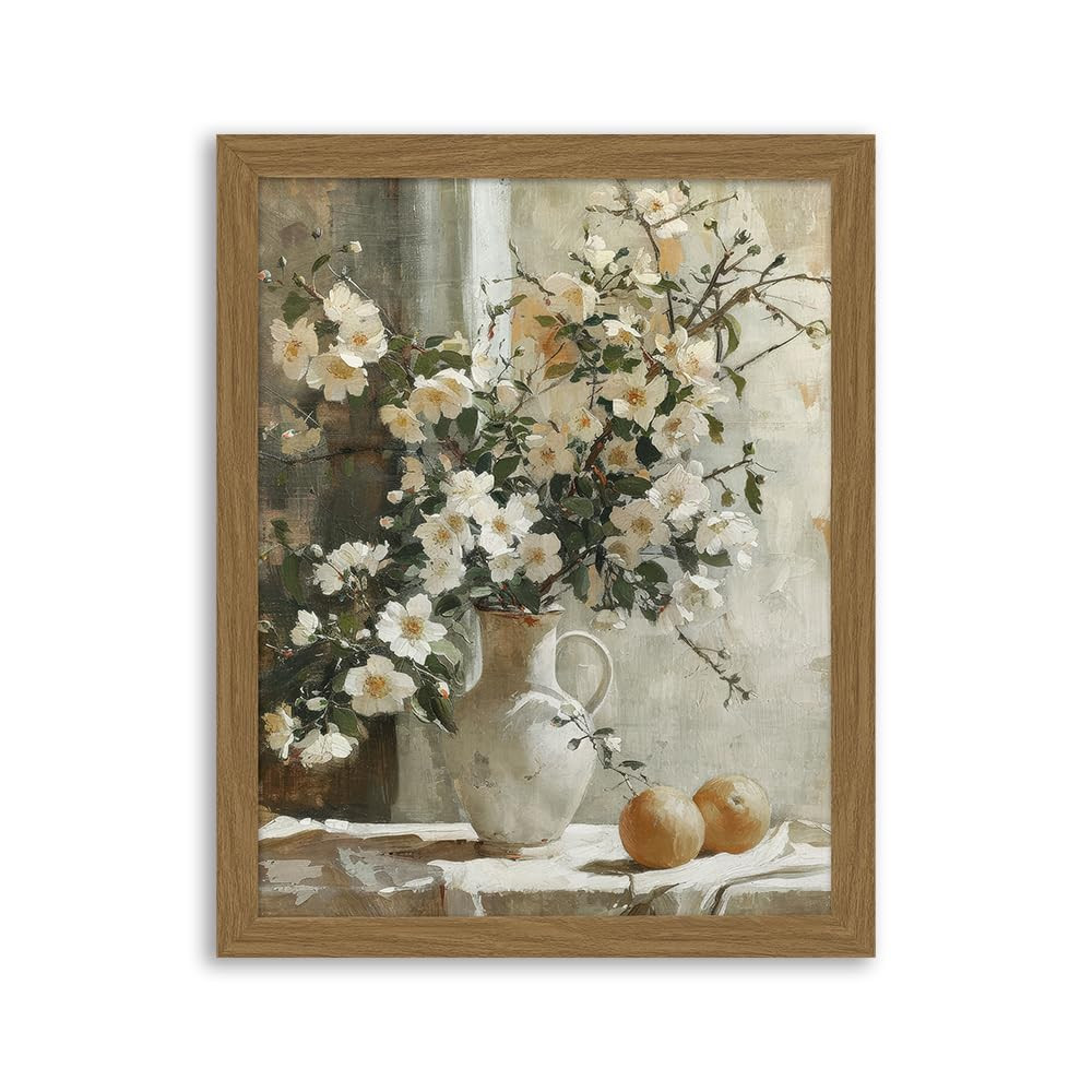 XMMPOT Flowers Lemons Canvas Wall Art: Framed Wall Art for Living Room- Vintage Nature Botanical ... | Amazon (US)