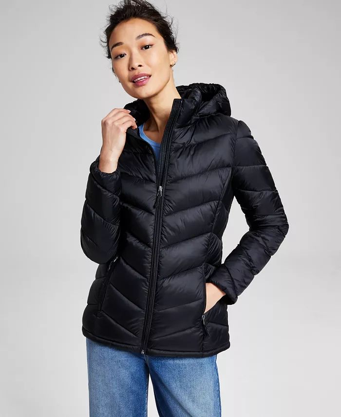 Women's Packable Hooded Puffer Coat, Created for Macy's | Macy's