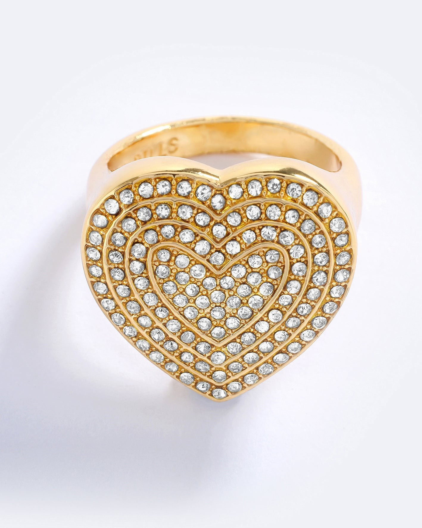Emma Pills 14k gold plated heart shape ring | Emma Pills
