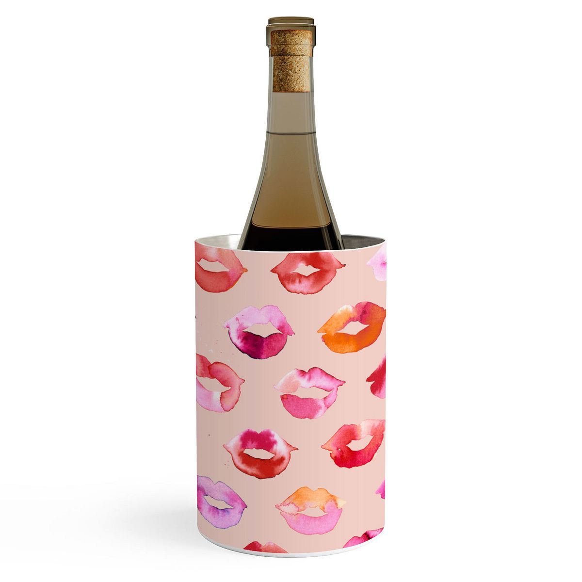 Ninola Design Sweet Pink Lips Wine Chiller - Deny Designs | Target