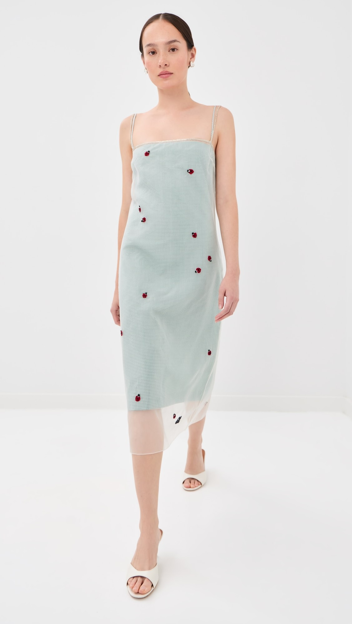 Bernadette Rachel Embroidered Silk Slip Dress | Shopbop | Shopbop