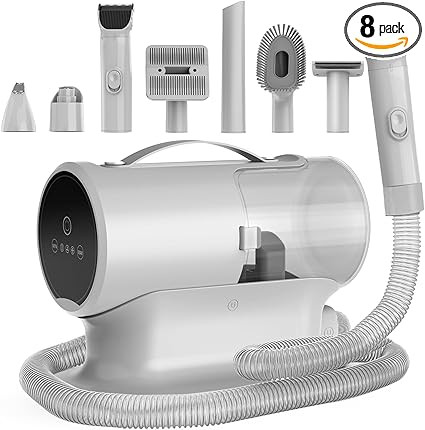 AIRROBO Dog Grooming Vacuum and Kit with Clipper Nail Trimmer Grinder, 12000Pa Pet Vacuum for She... | Amazon (US)