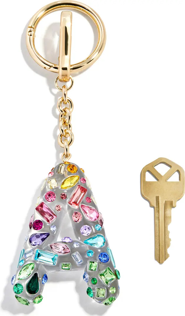 Crystal Initial Key Ring Bag Charm | Nordstrom