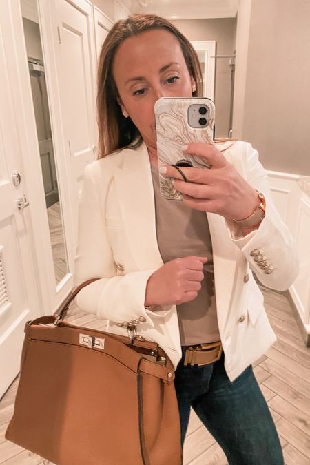 Blazer worth the price tag. It looks rich, chic the cut abd fabric are amazing. It will go with everything. 

Blazer, spring outfit 

#LTKworkwear #LTKstyletip