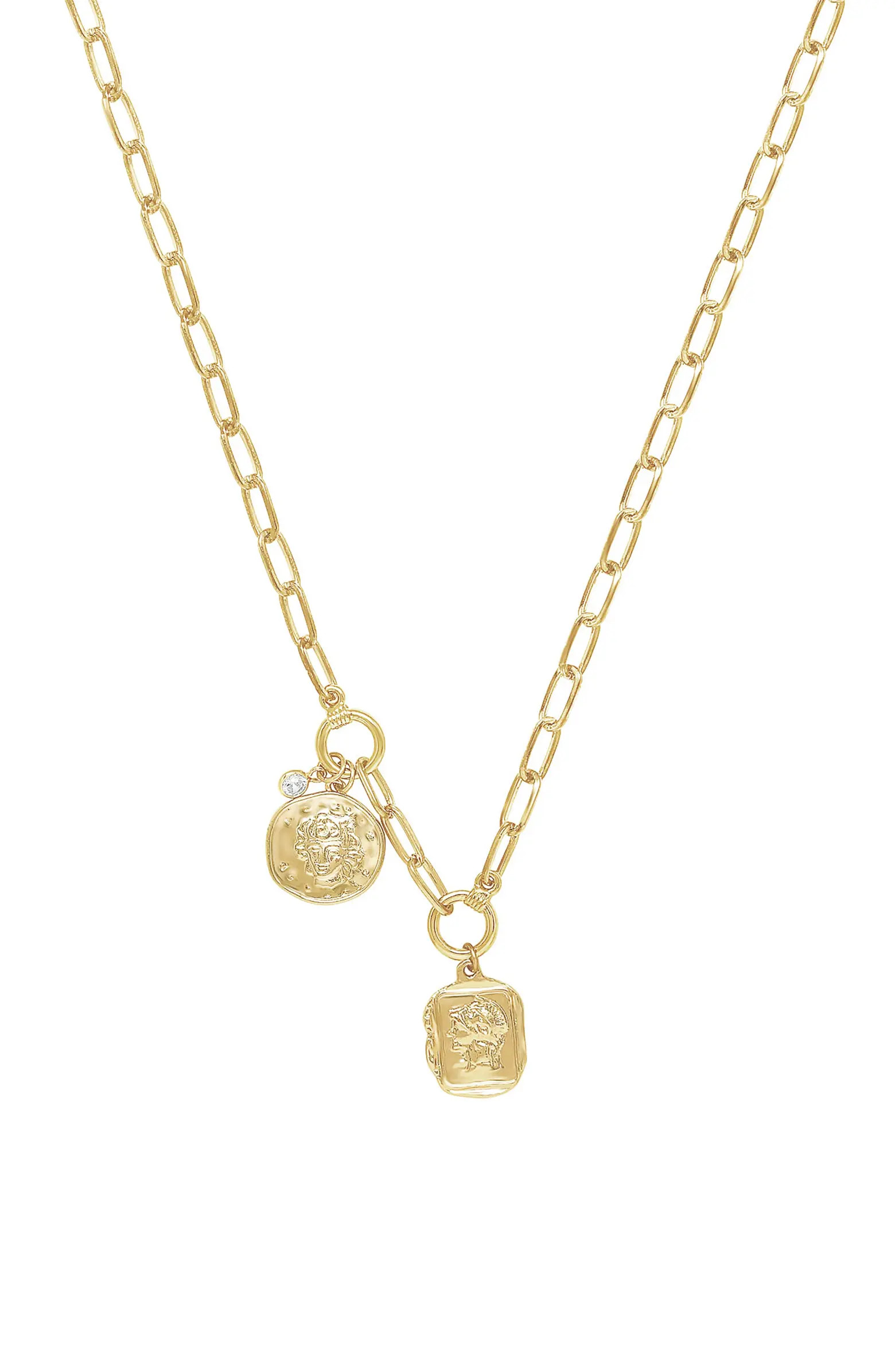 Double Medallion Pendant Necklace | Nordstrom