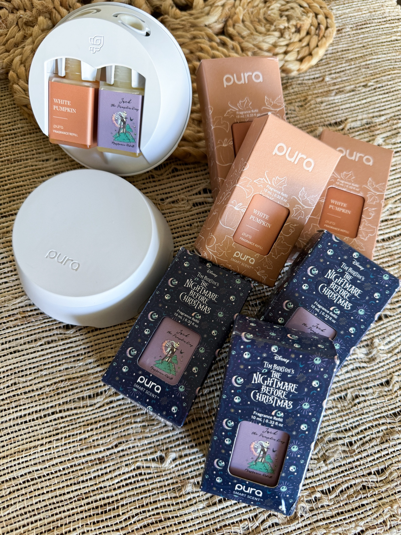 Fall scents are here — these are both perfect if you like a subtle pumpkin cinnamon scent that doesn’t smell overly sweet. 

Pura - Jack Skellington - Fall fragrance - Home Fragrance 

#LTKHome #LTKSeasonal