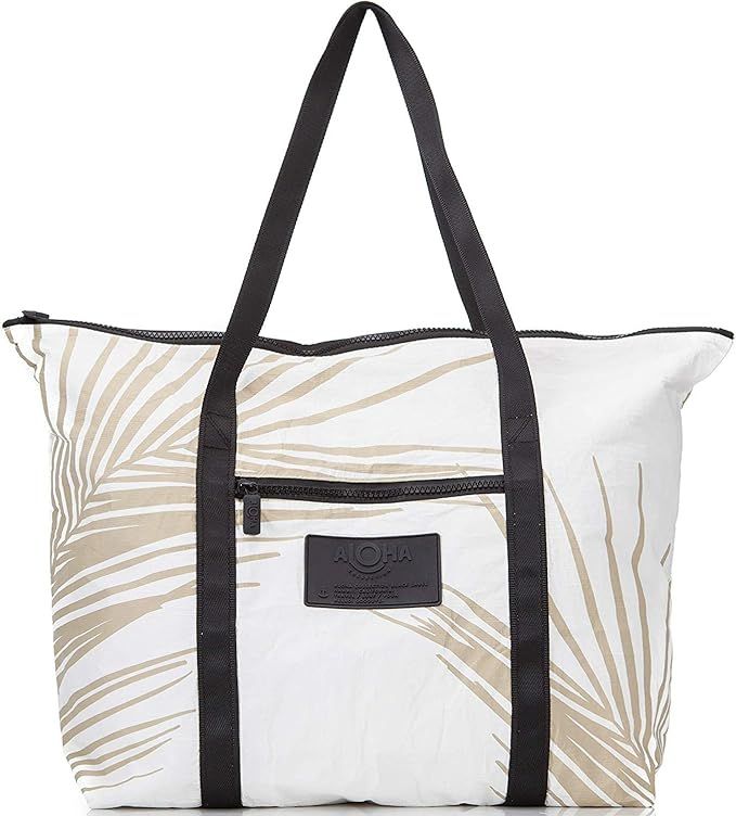 ALOHA Collection Fronds Zipper Tote in Sand | Amazon (US)
