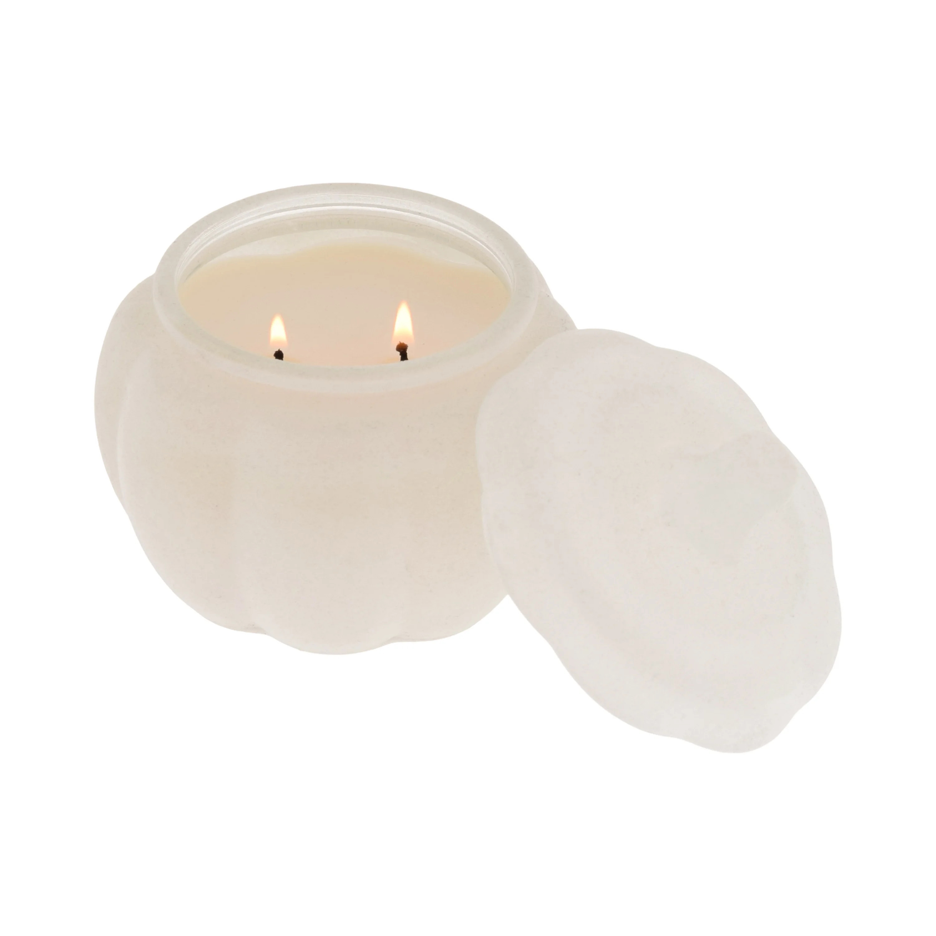 Better Homes & Gardens Salted Coconut Mahogany Scented 2-Wick 10oz (284.3 g) Medium Flocked Pumpk... | Walmart (US)