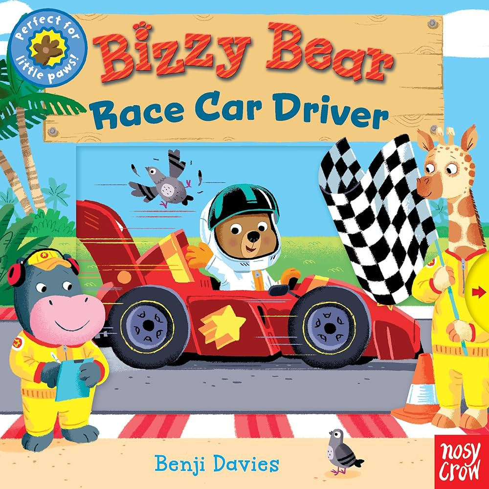 Bizzy Bear: Race Car Driver: (Interactive Board Book About Racing for Toddlers - With Sturdy Tabs... | Amazon (US)
