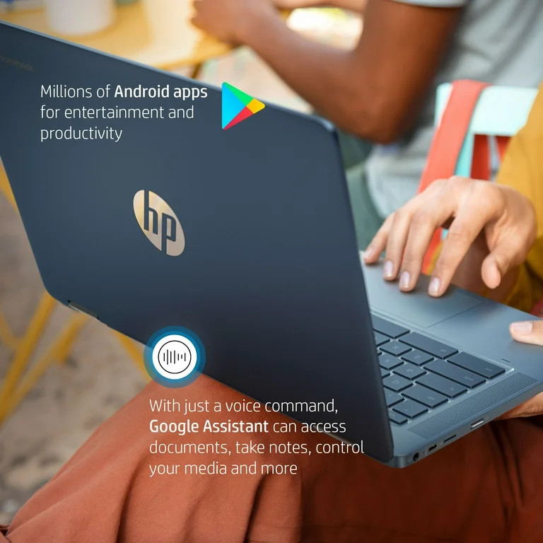 HP 14" Touch Chromebook, Intel Celeron N4120, 4GB RAM, 64GB eMMC, Forest Teal, Chrome OS, 14a-ca0... | Walmart (US)