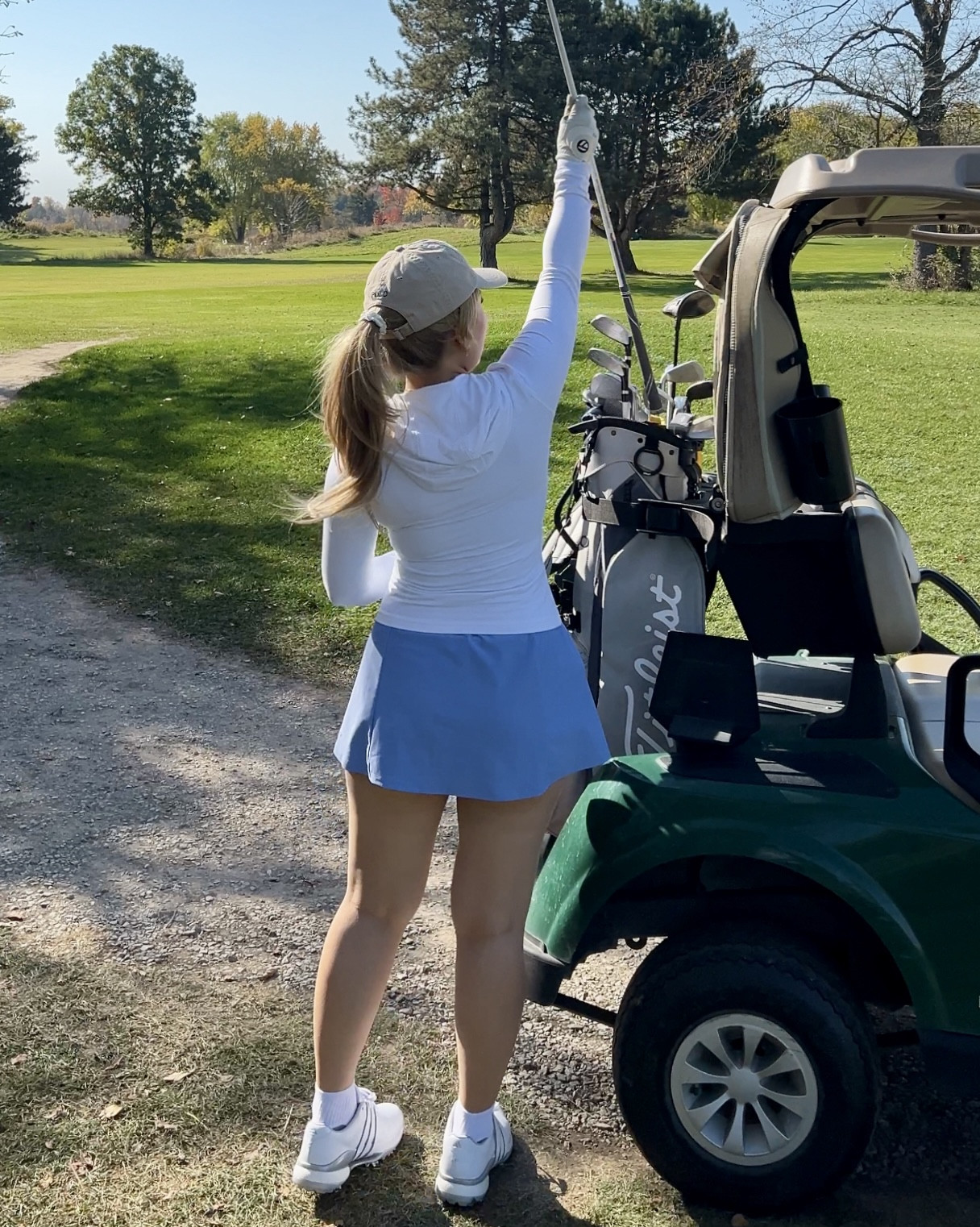 Fall Golf outfit 
Jacket size small
Dress size small petite

#LTKFitness #LTKFindsUnder50 #LTKActive