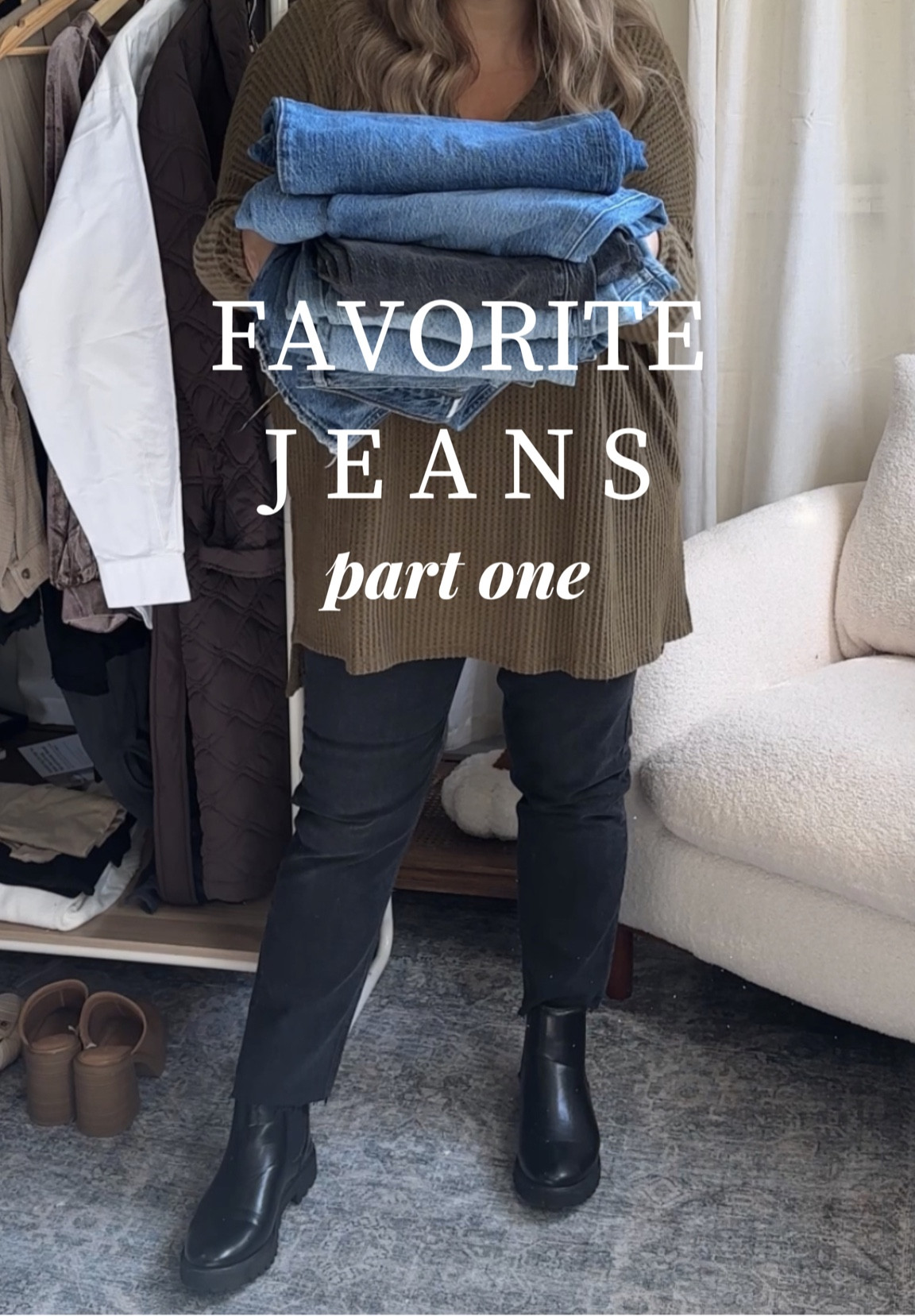 Madewell jeans are my favorite for denim with a little stretch but still HOLD their shape. 

Fit details:
All of these have stretch so i sized down in all one full size ( i could have done 2 in the straights but dont mind the fit)

They all wash well & can be worn many times + hold shape before washing

I am 5’3 so i got regular length in the straights and cut both to my preferred length

The wide leg jeans ( amazing btw)  are the CROPPED pair in REGULAR length on me. Since im 5’3 they are perfect regular length jean on me. I also linked the regular wide leg ( not cropped) if youre taller and want true standard length wide legs. 

Madewell denim
Black jeans
Straight leg jeans
Wide leg jeans

#LTKsalealert #LTKmidsize