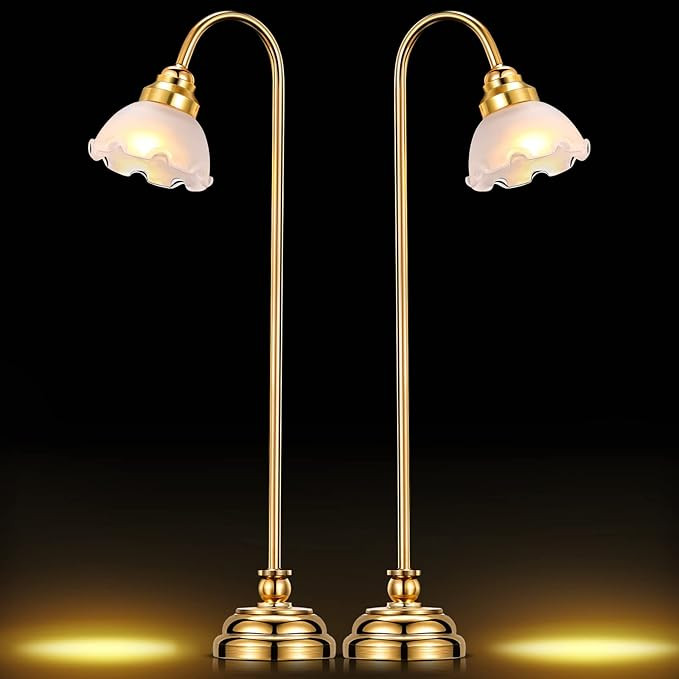 Miniature Dollhouse Lamp, 1/12 Scale Miniature Furniture LED Light Furniture Dollhouse Accessorie... | Amazon (US)