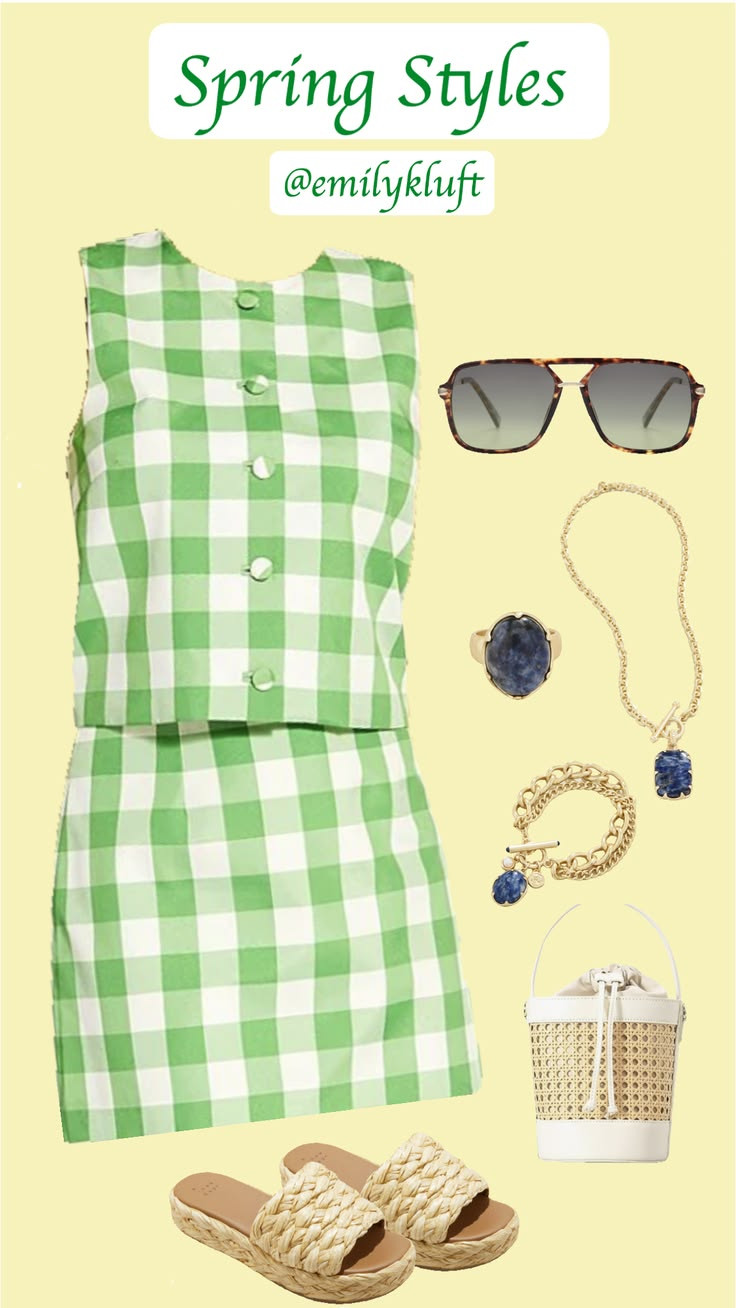 Perfect Green Spring Outfit! Perfect for Brunch, vacation, or a Masters themed occasion!  

 #LTKootd #LTKSeasonal