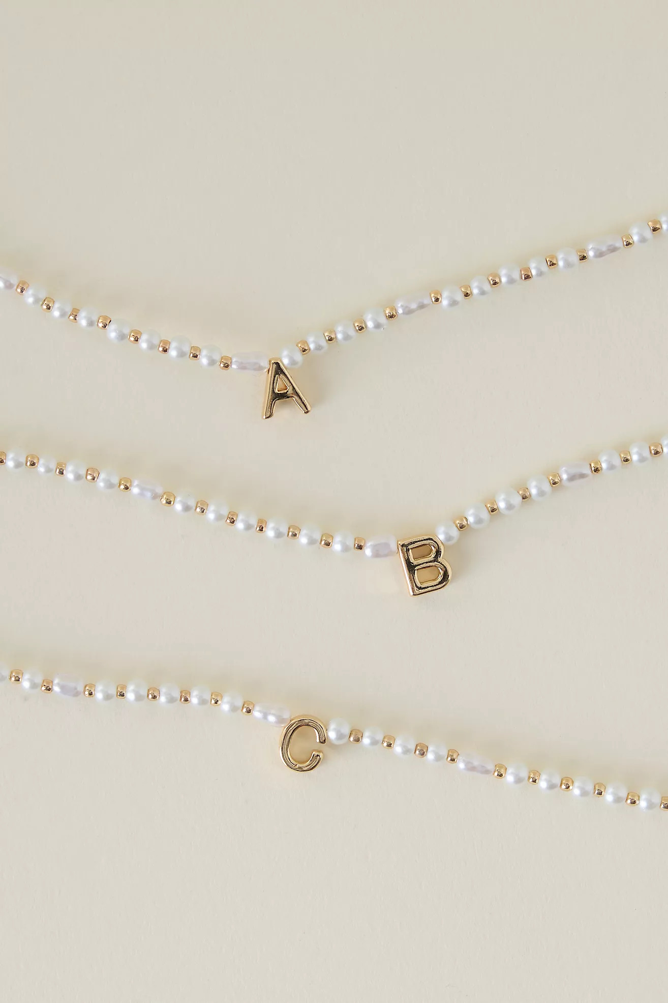 Monogram Pearl Necklace | Anthropologie (UK)