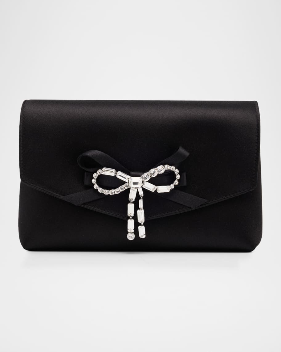 Jimmy Choo Soft Bow Mini Clutch Bag | Neiman Marcus