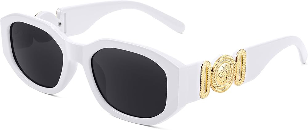 FEISEDY Retro Trendy Rectangle Sunglasses Women Men Vintage 90s Small Narrow Square Sunglasses B2... | Amazon (US)