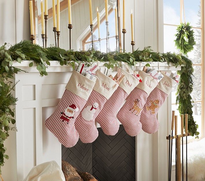 Ticking Stripe Christmas Stocking Collection | Pottery Barn Kids