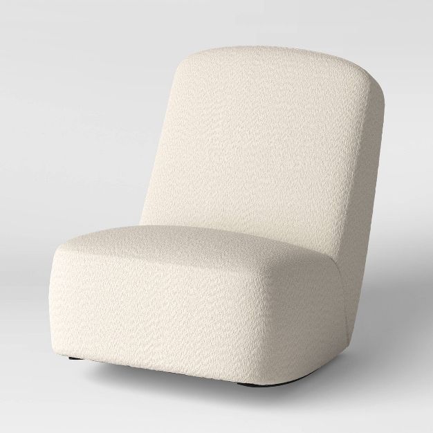 Rocking Floor Lounge Chair Cream Sherpa - Room Essentials&#8482; | Target