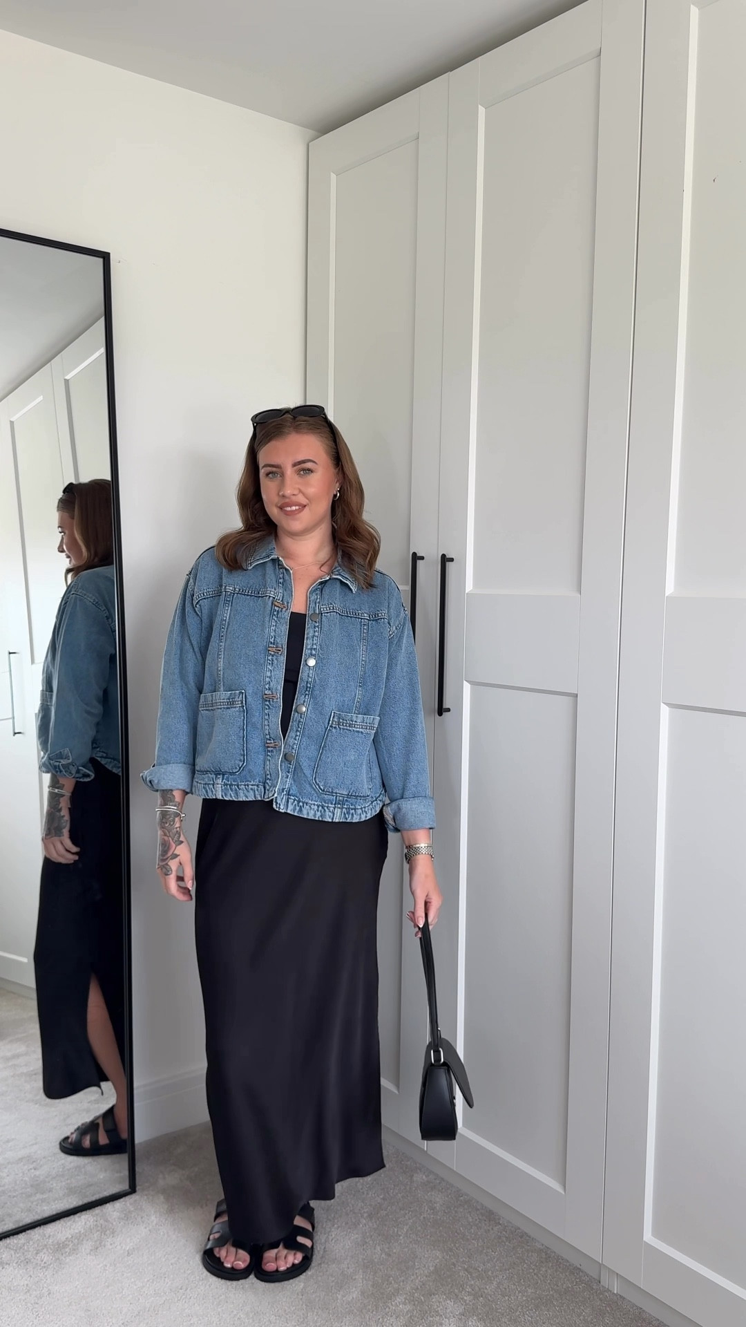 How I style my Satin skirt with my wardrobe basics 🖤

#LTKsummer #LTKuk #LTKspring