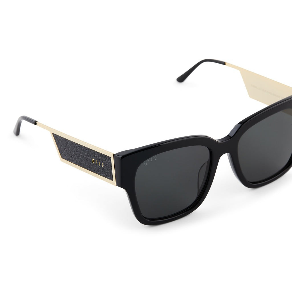 ISABELLA - BLACK + GREY POLARIZED SUNGLASSES | DIFF Eyewear