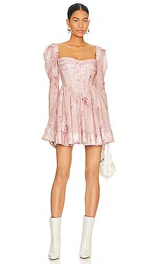 Bardot Evermore Floral Mini Dress in Soft Pink Floral from Revolve.com | Revolve Clothing (Global)