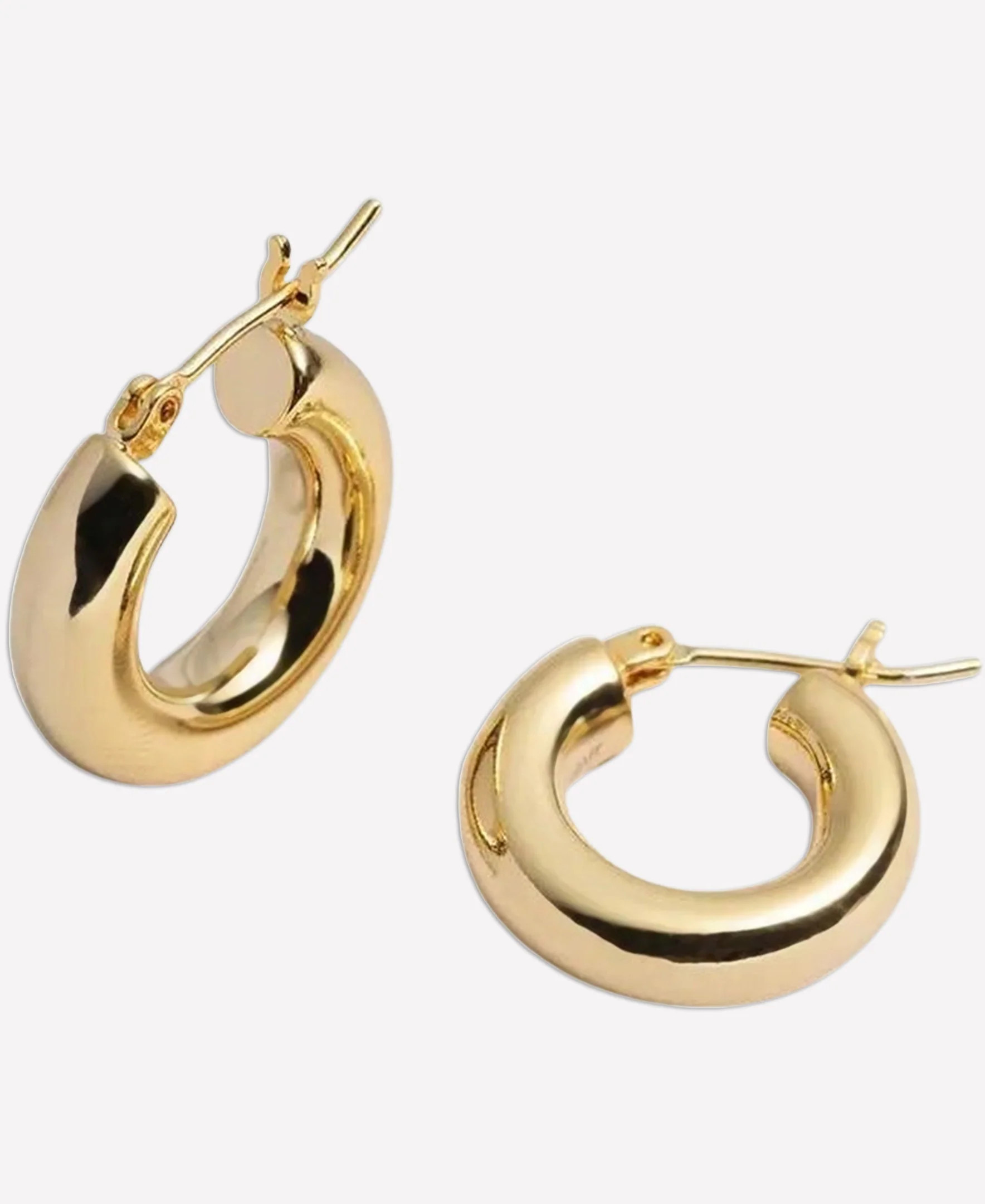 Holly Hollow Hoop Earrings | BONHEUR JEWELRY