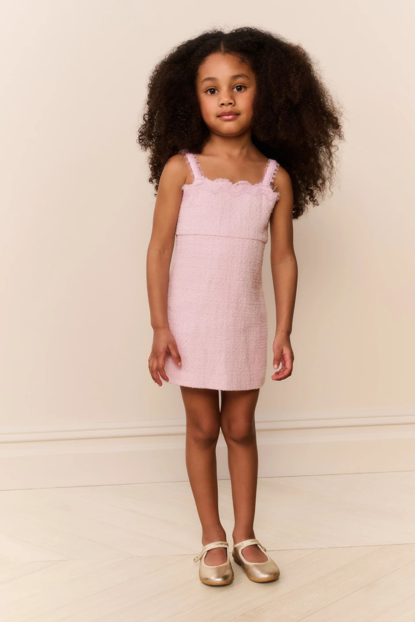 Little Girls Lace Tweed Willamina Dress | LoveShackFancy