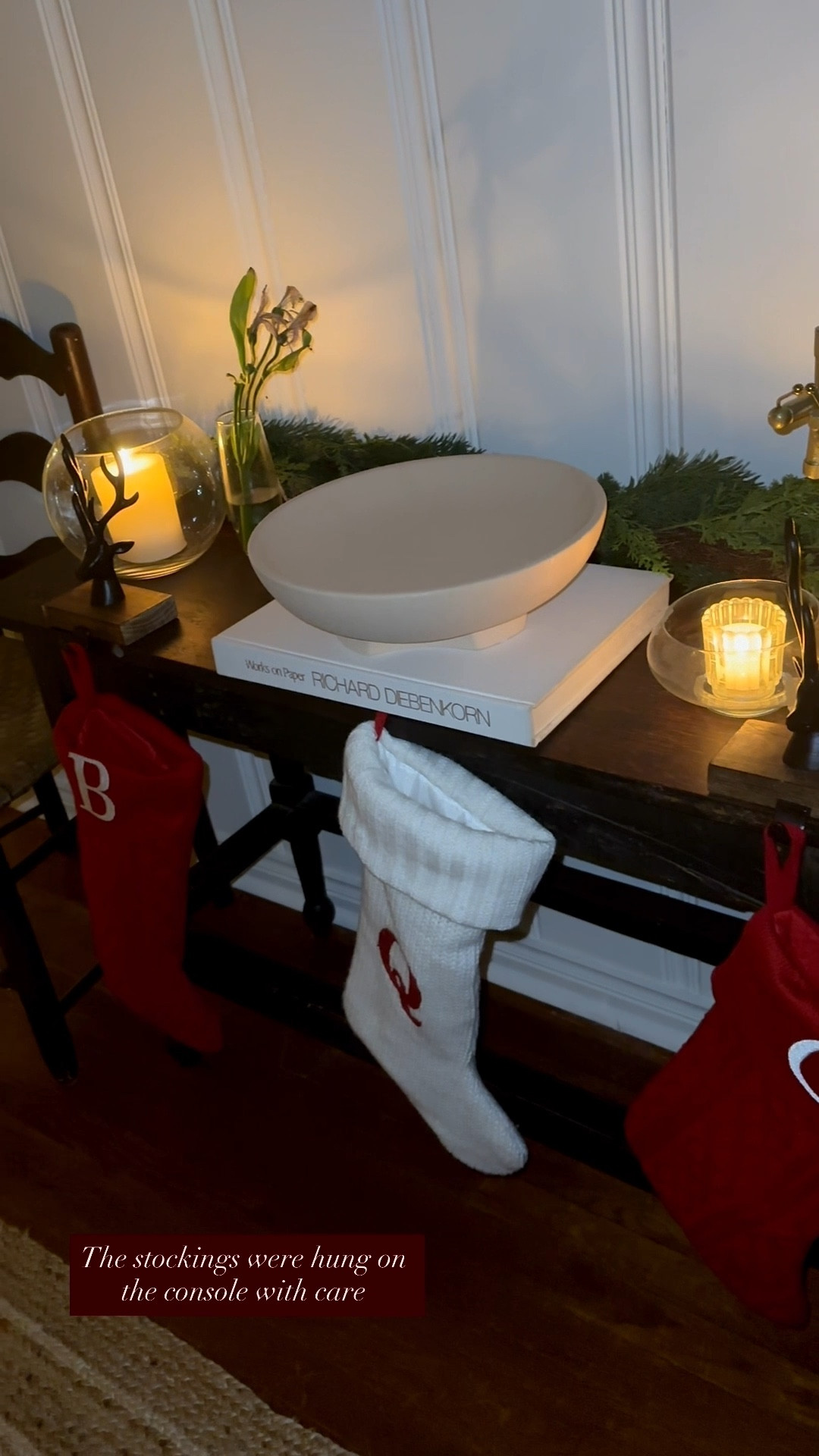 The stockings were hung on the console with care 🧦🎄

#LTKHoliday #LTKHome #LTKSeasonal