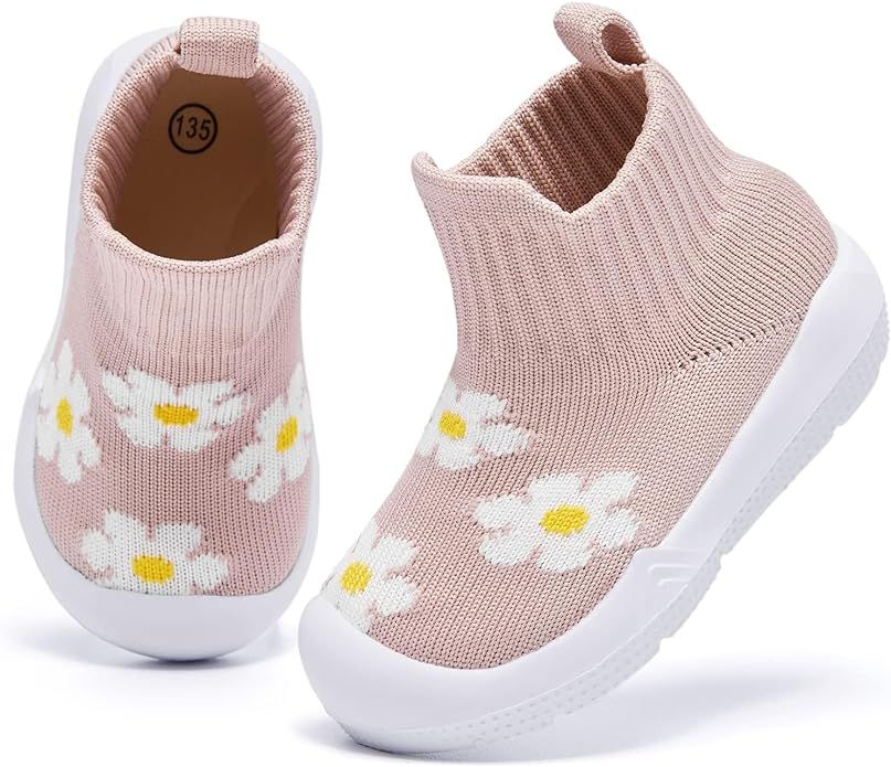 MORENDL Baby Sock Shoes Toddler Walking Shoes Infant Non-Slip Slippers Boys & Girls Slip On Sneak... | Amazon (US)