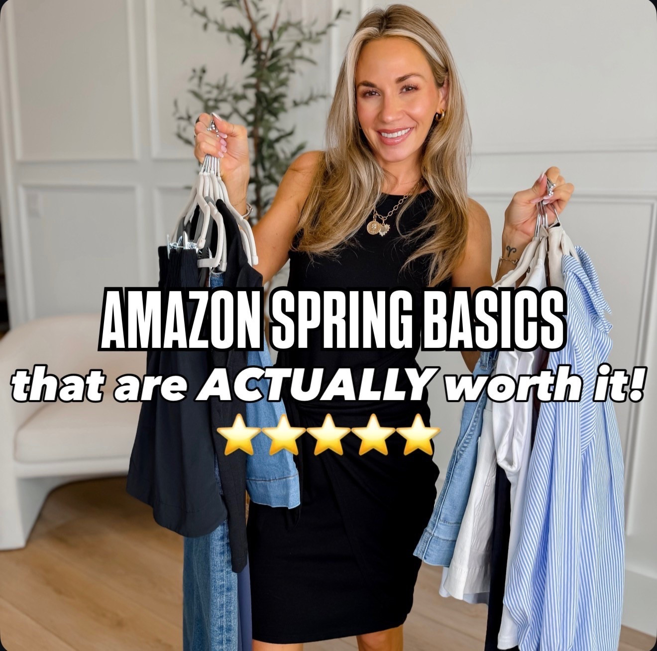 Amazon spring basics that are actually worth it part two! And all of these are on sale right now for the Amazon big spring sale! This is the perfect time to refresh your everyday wardrobe. I love that these pieces can be mix and matched for many different outfits and occasions.💙✨

#LTKPetite #LTKSaleAlert #LTKootd