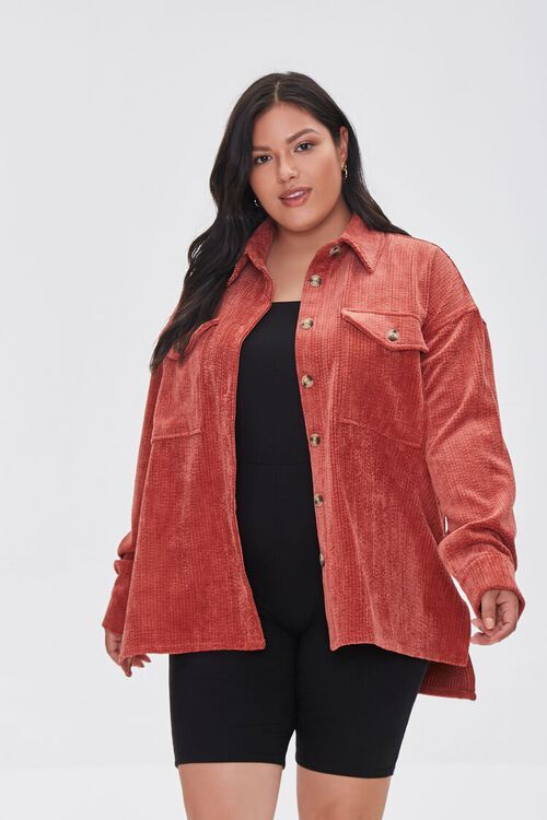 Plus Size Textured High-Low Jacket | Forever 21 (US)