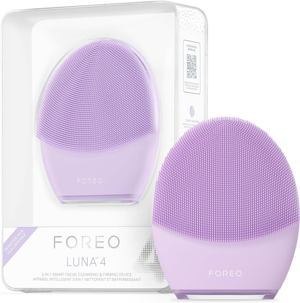 FOREO LUNA 4 Face Cleansing Brush | Firming Face Massager | Anti Aging Face Care | Enhances Absor... | Amazon (US)