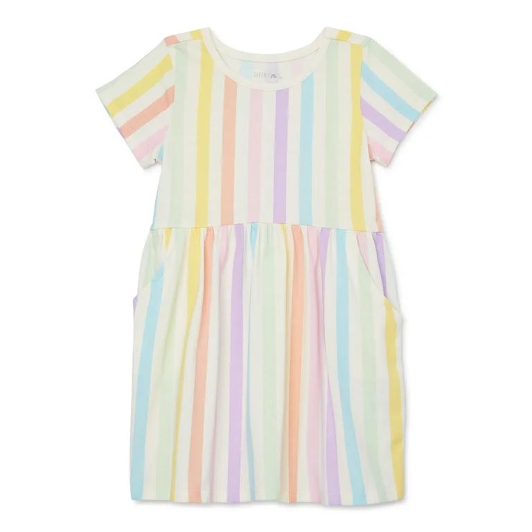 Garanimals Toddler Girl Stripe Skater Dress, Sizes 12M-5T | Walmart (US)