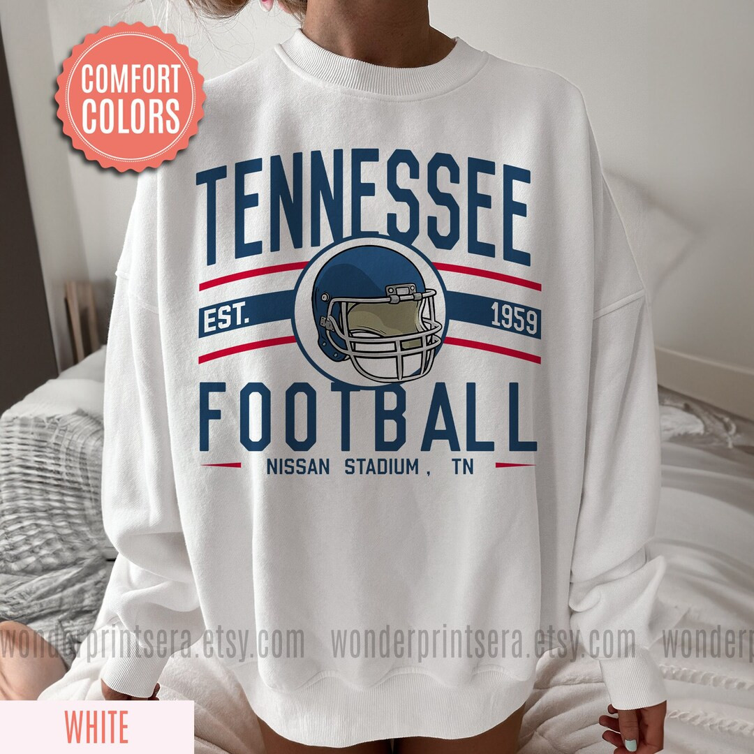 Tennessee Football Vintage Style Comfort Colors Sweatshirt - Etsy | Etsy (US)