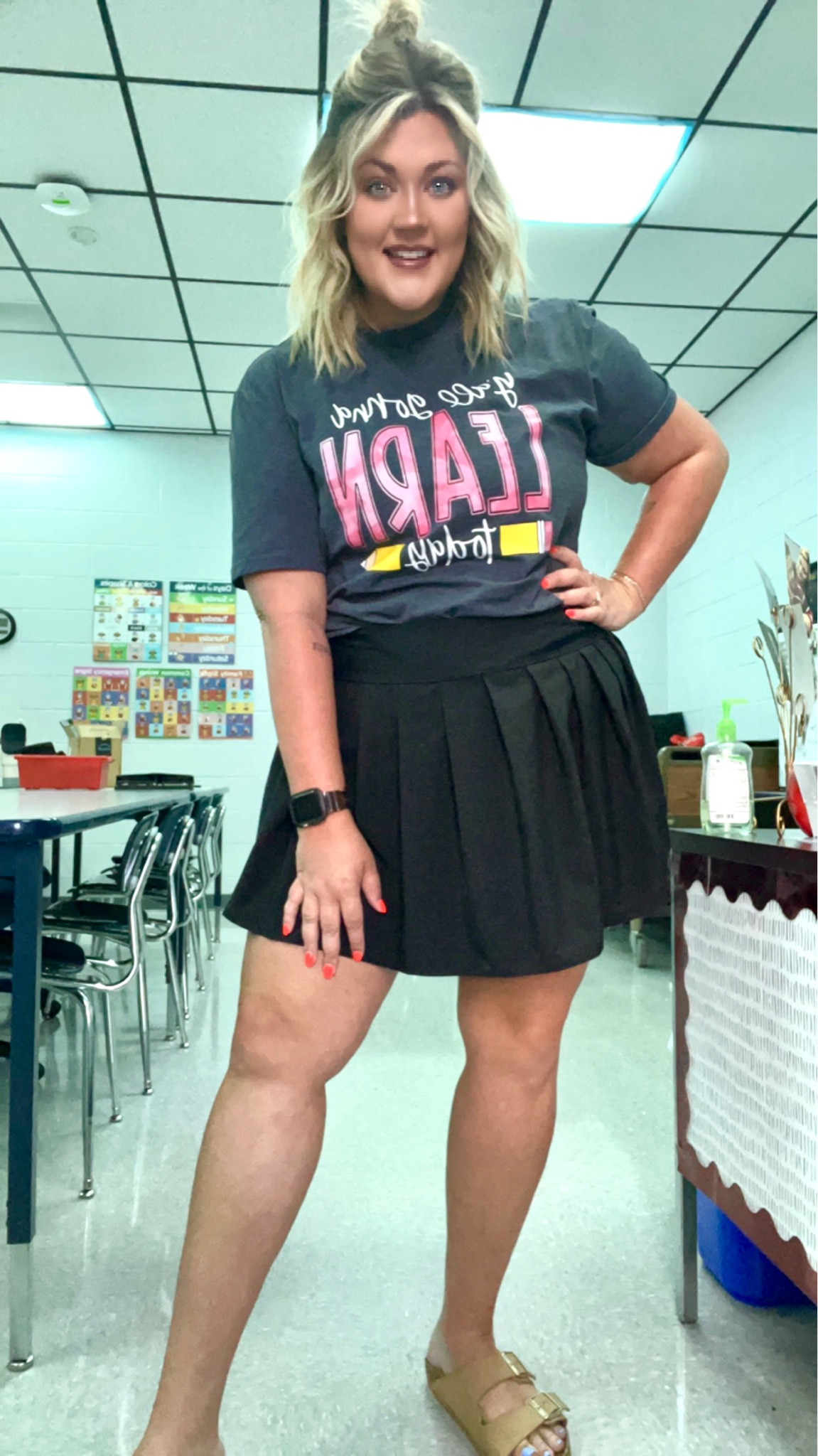 Y’all gonna ✨🅻🅴🅰🆁🅽✨ today 💖✏️

Got sooooo many compliments and questions about this outfit! Both CUTE & COMFY 🫶🏼 

#LTKcurves #LTKBacktoSchool