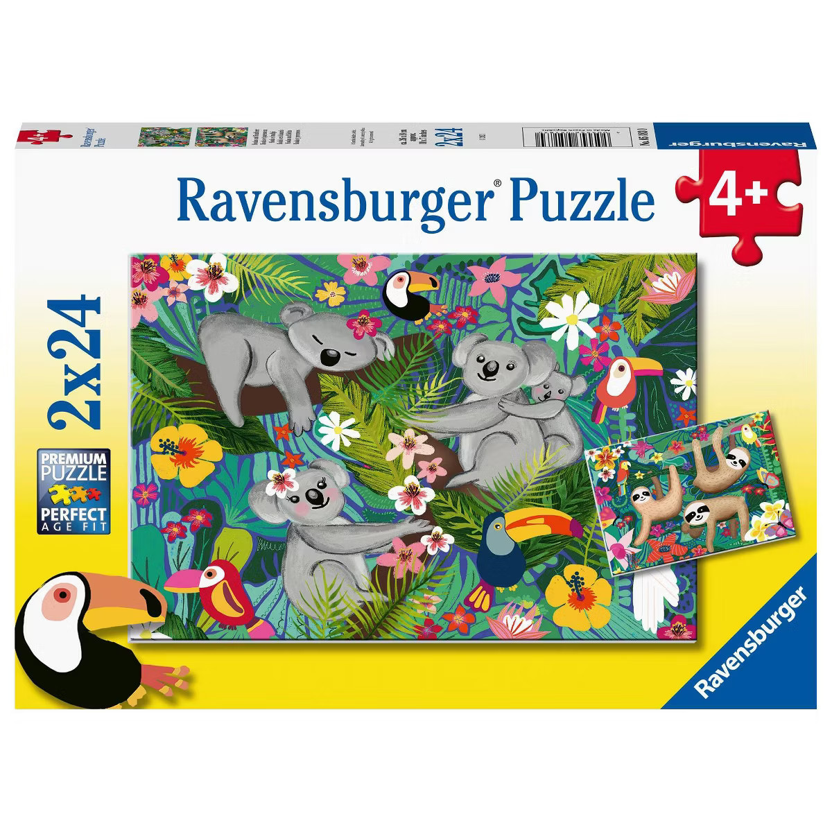 Ravensburger Koalas & Sloths Jigsaw Puzzle Set - 2 x 24pcs | Target