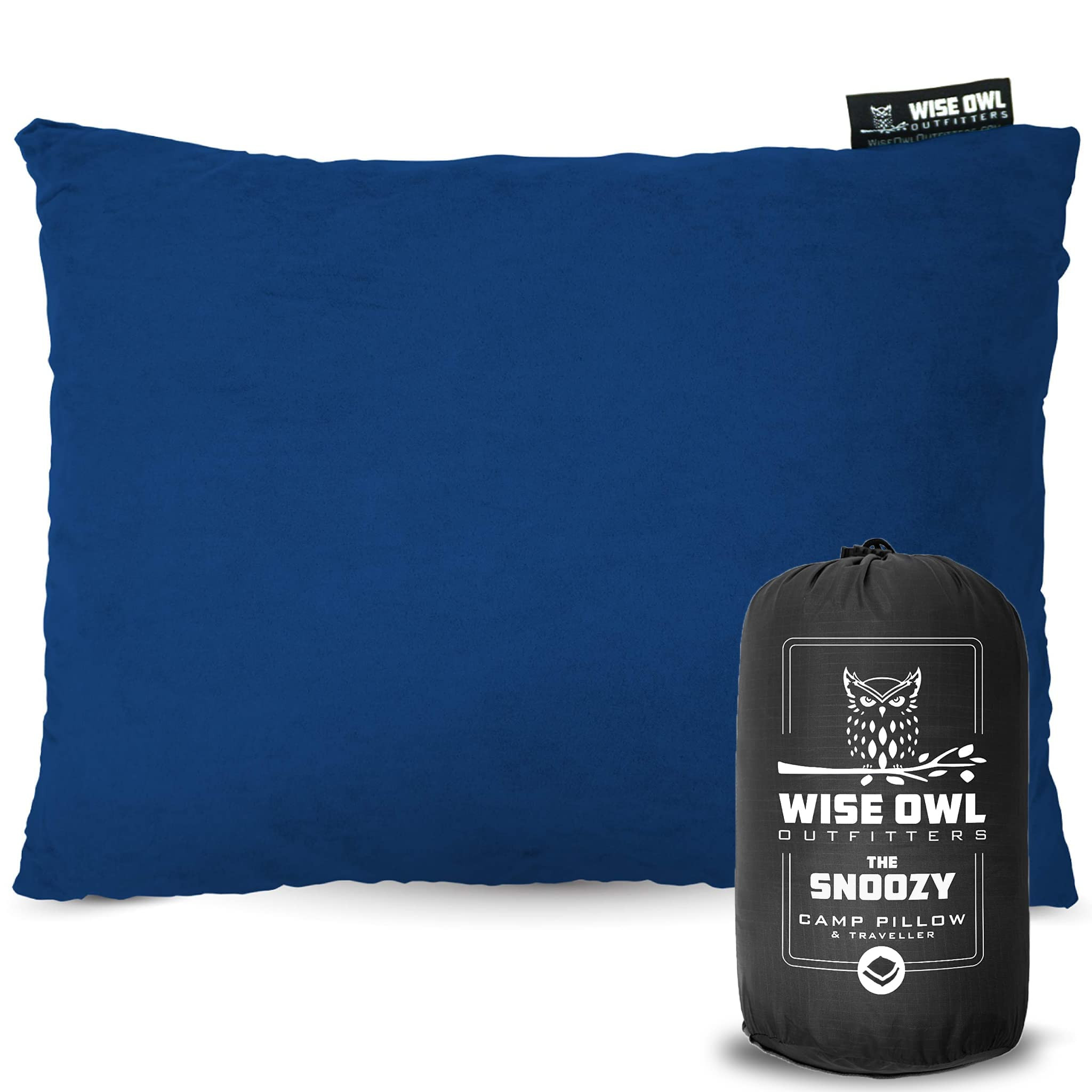 Wise Owl Outfitters Camping Pillow – Memory Foam Travel Pillow for Airplane Sleeping, Hiking, B... | Amazon (US)