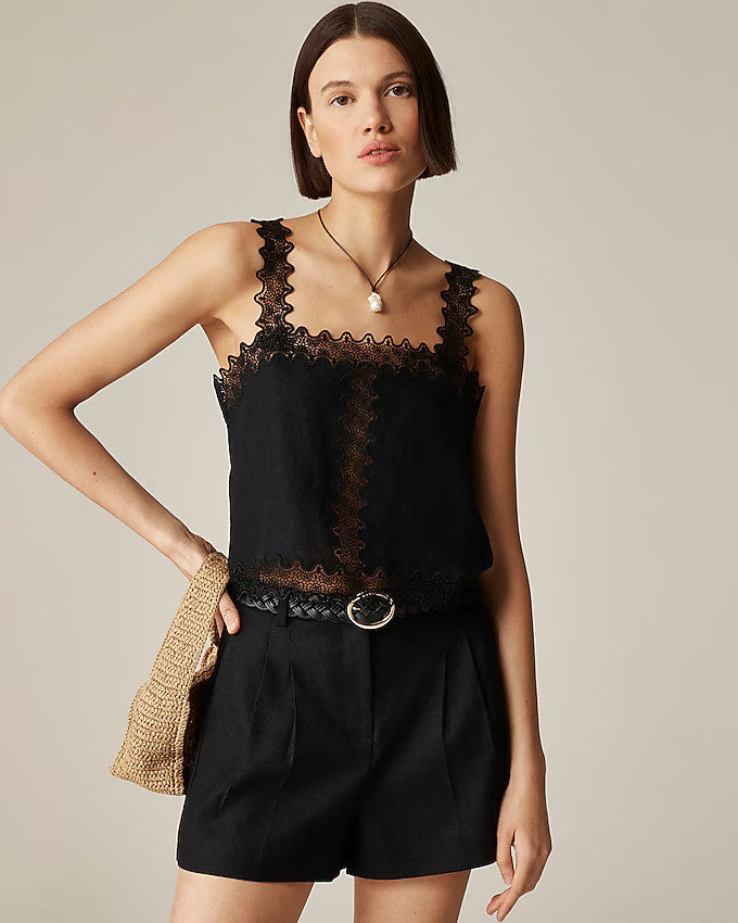 Lucia short in stretch linen blend | J. Crew US