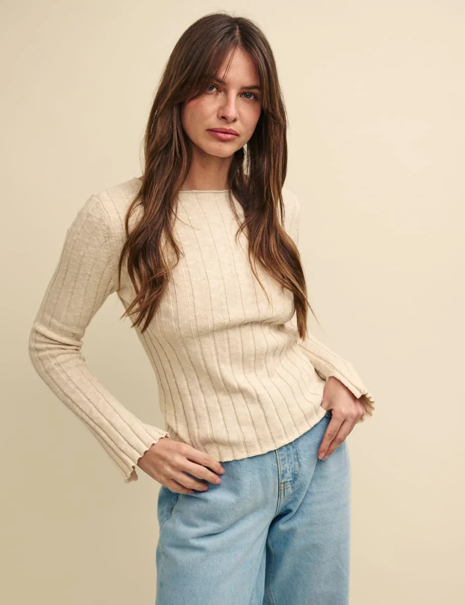 Cream Boat Neck Rib Knitted Top
  

  
    
      £27.50
      £55.00 | Nobody's Child