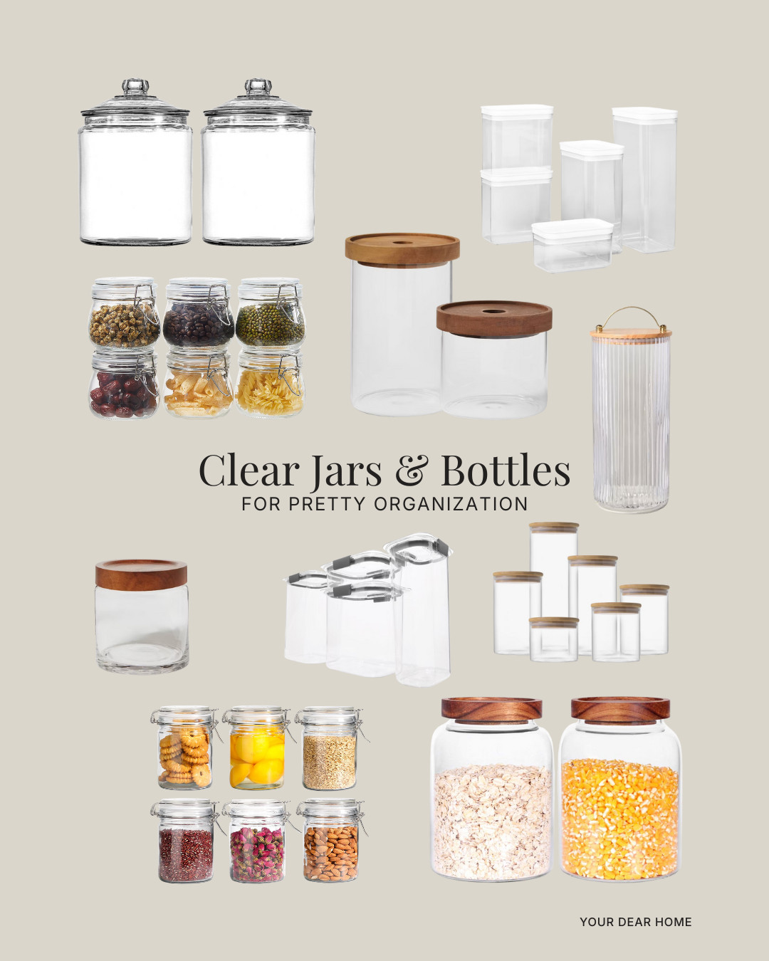 Decanting into clear jars instantly elevates any pantry or countertop. Everything looks cohesive, easy to find, and oddly calming. A small change that makes your space feel polished and intentional. 

 #LTKHome