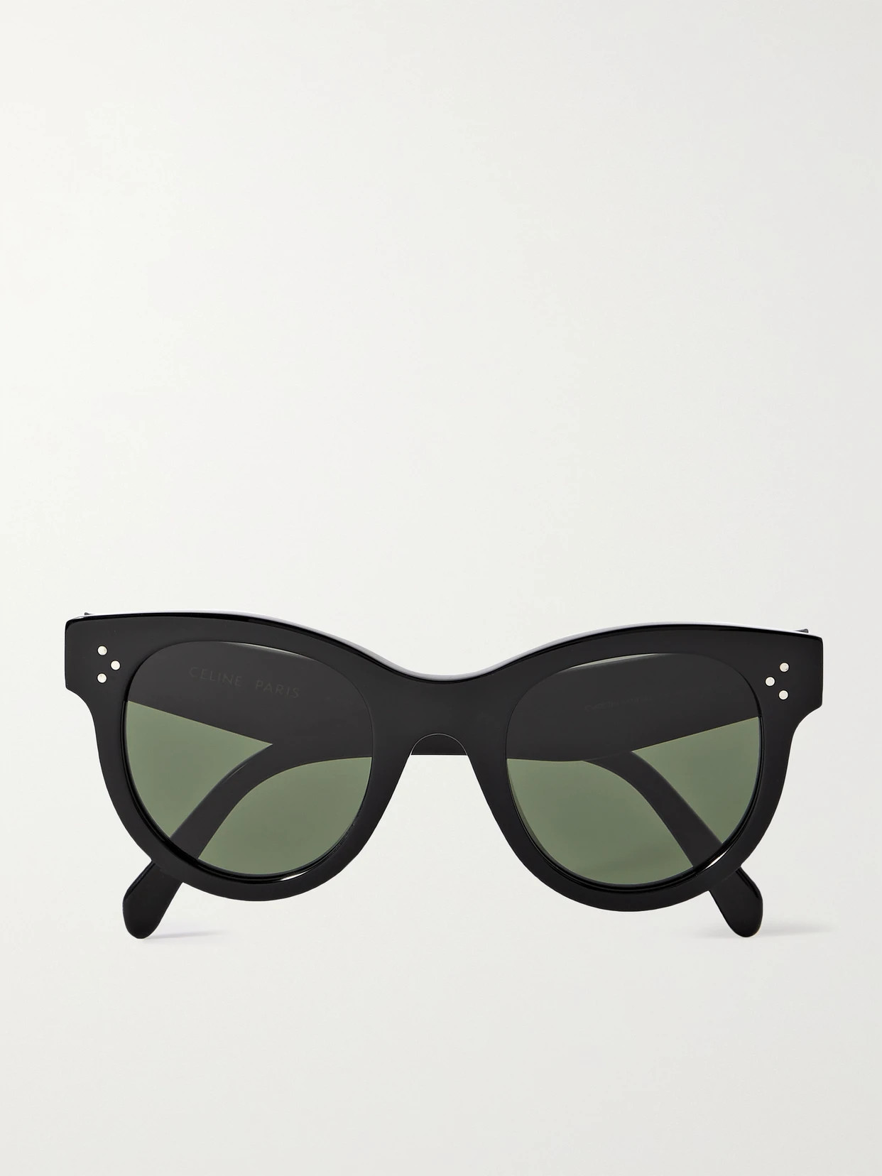 CELINE Eyewear - Round-frame Acetate Sunglasses - Black | NET-A-PORTER (UK & EU)