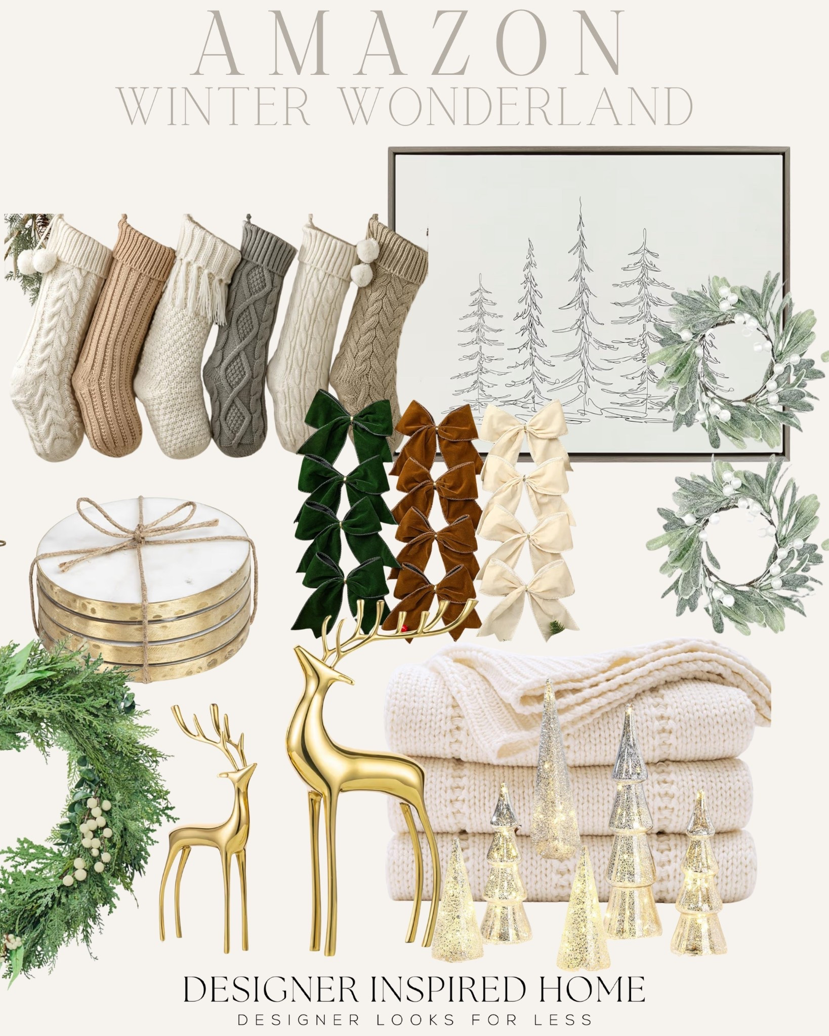 Amazon winter wonderland Christmas decor! 

#LTKSeasonal #LTKHome #LTKHoliday