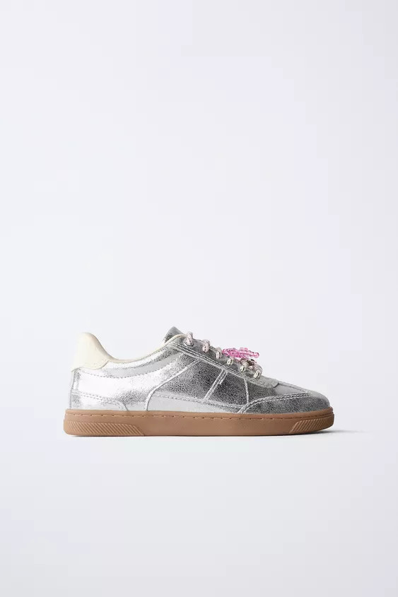METALLIC CHARM SNEAKERS | Zara US