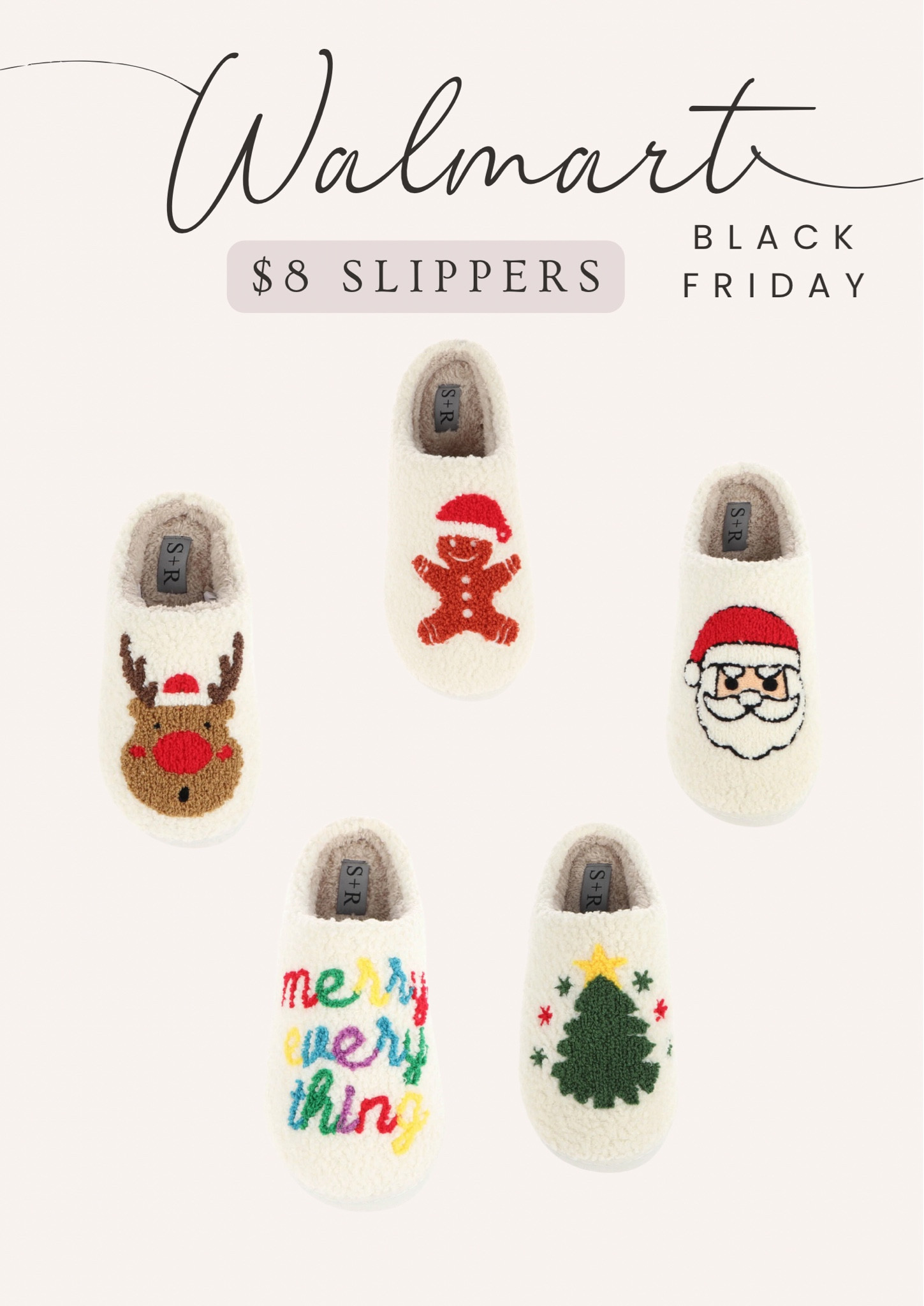 The cutest $8 slippers at Walmart! 

#LTKSaleAlert #LTKGiftGuide #LTKSeasonal