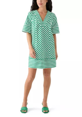 Crown & Ivy™ Petite V-Neck Straight Dress | Belk